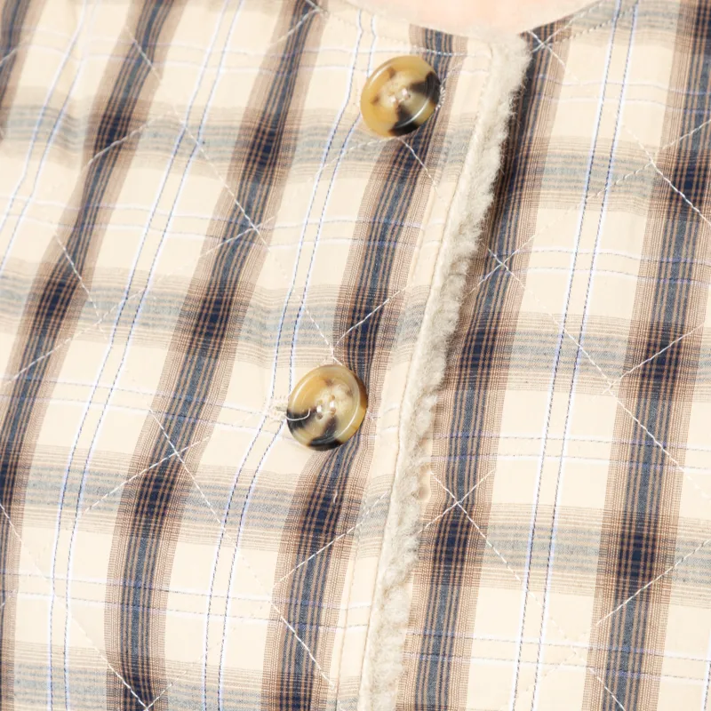 Maison Anana Womens Alica Reversible Gilet Beige-9