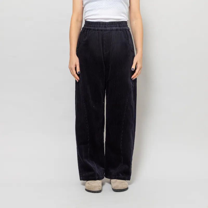 Maison Anana Womens Lilya Corduroy Trousers Navy