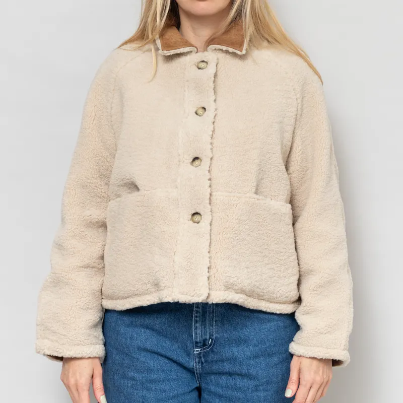 Maison Anana Womens Leanie Reversible Jacket Camel