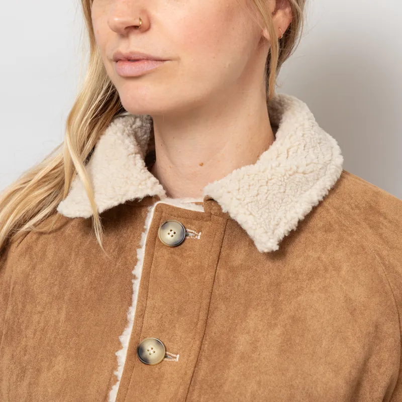 Maison Anana Womens Leanie Reversible Jacket Camel-9