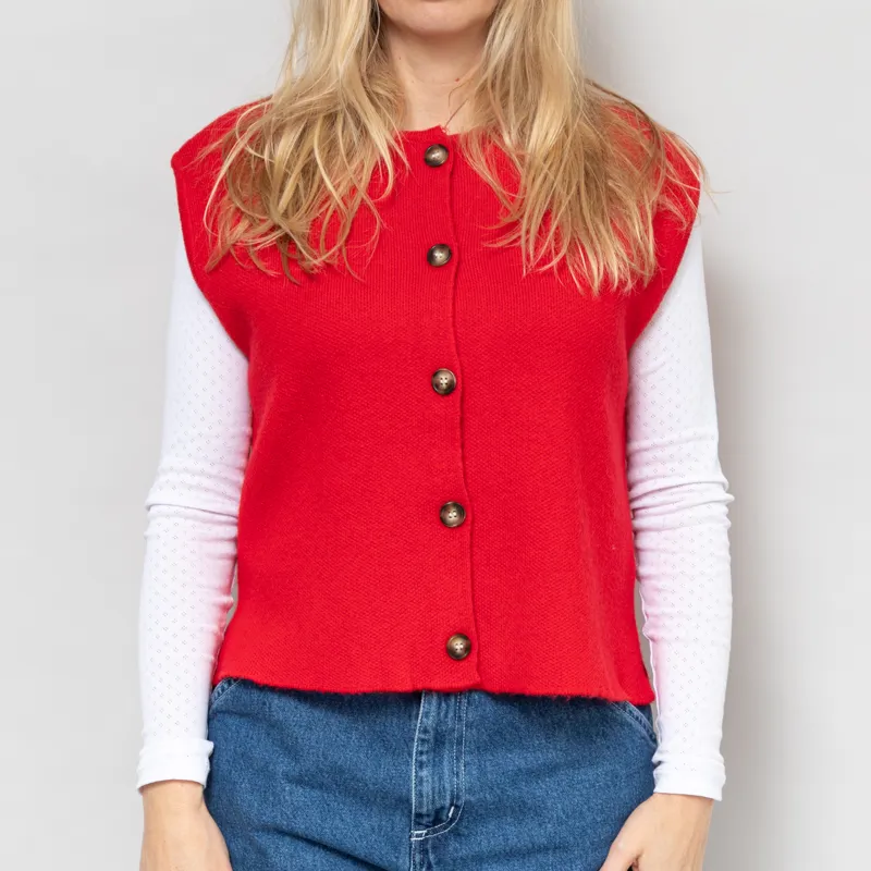 Maison Anana Womens Anane Cardigan Red