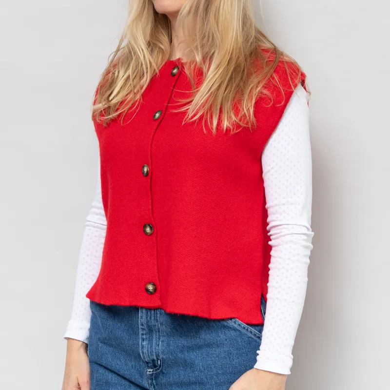 Maison Anana Womens Anane Cardigan Red-1