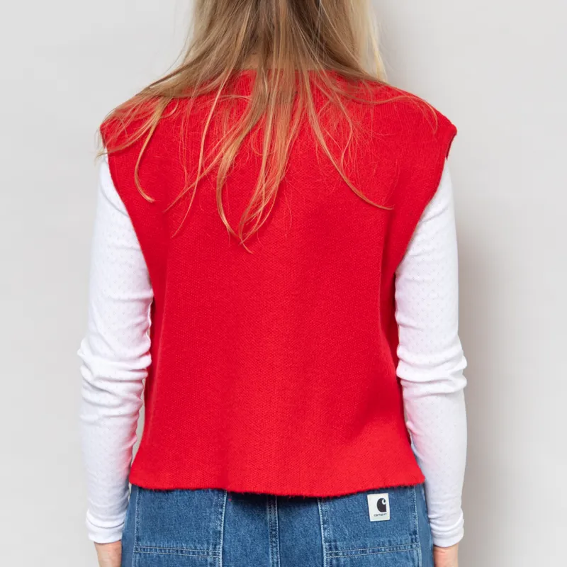 Maison Anana Womens Anane Cardigan Red-3