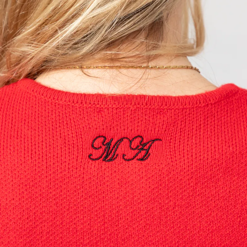 Maison Anana Womens Anane Cardigan Red-8