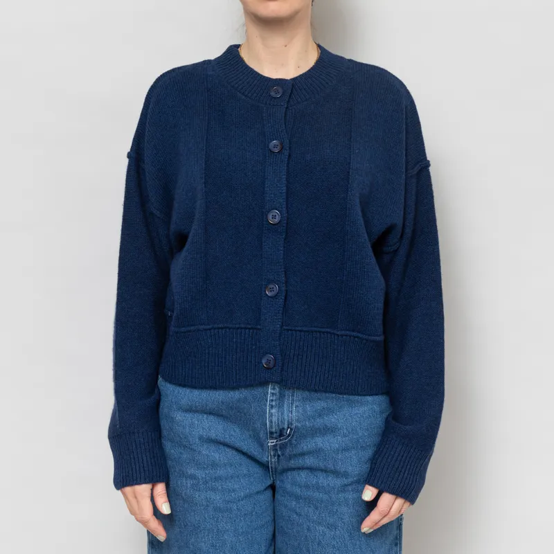 Maison Anana Womens Elonie Cardigan Blue