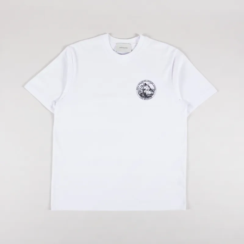 Cafe Mountain Members Stamp T Shirt Natural-1