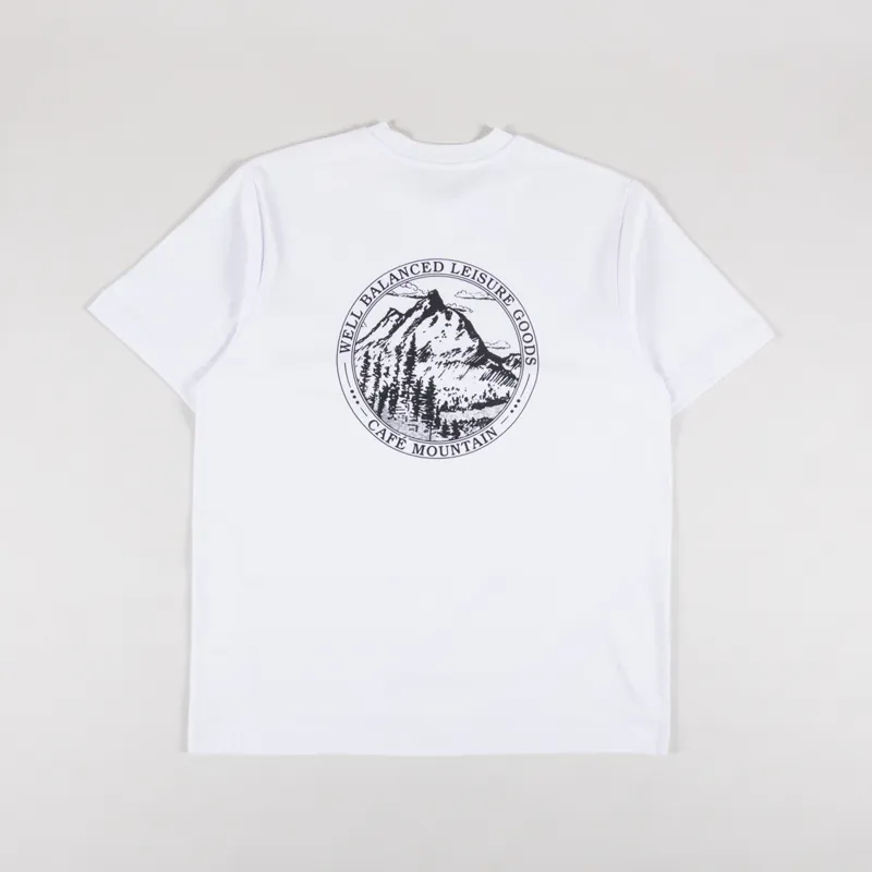 Cafe Mountain Members Stamp T Shirt Natural