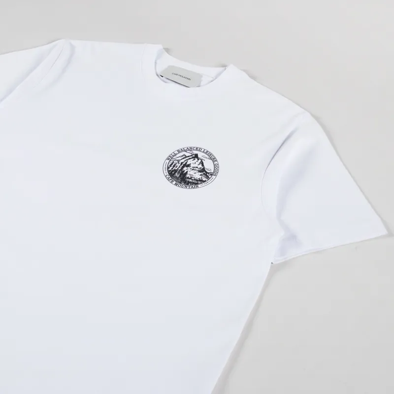 Cafe Mountain Members Stamp T Shirt Natural-3