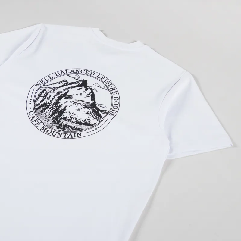 Cafe Mountain Members Stamp T Shirt Natural-2
