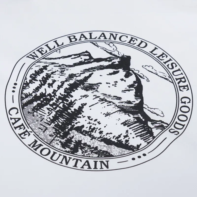 Cafe Mountain Members Stamp T Shirt Natural-4