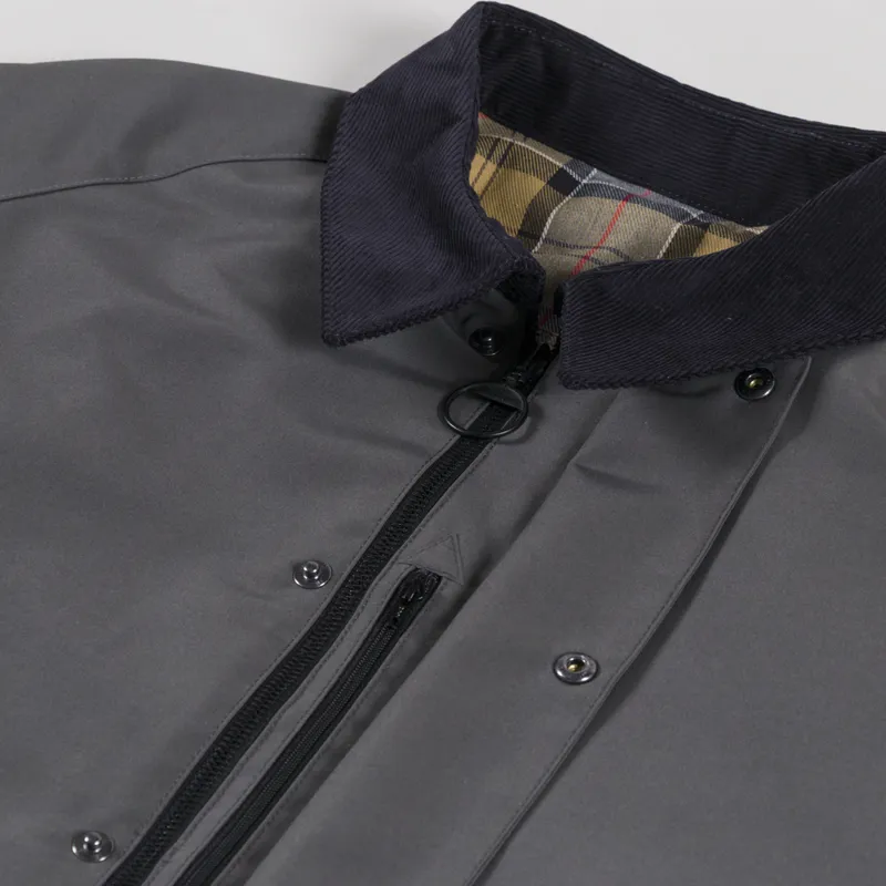 Barbour Oversized Reversible Transporter Jacket Asphalt Grey-6