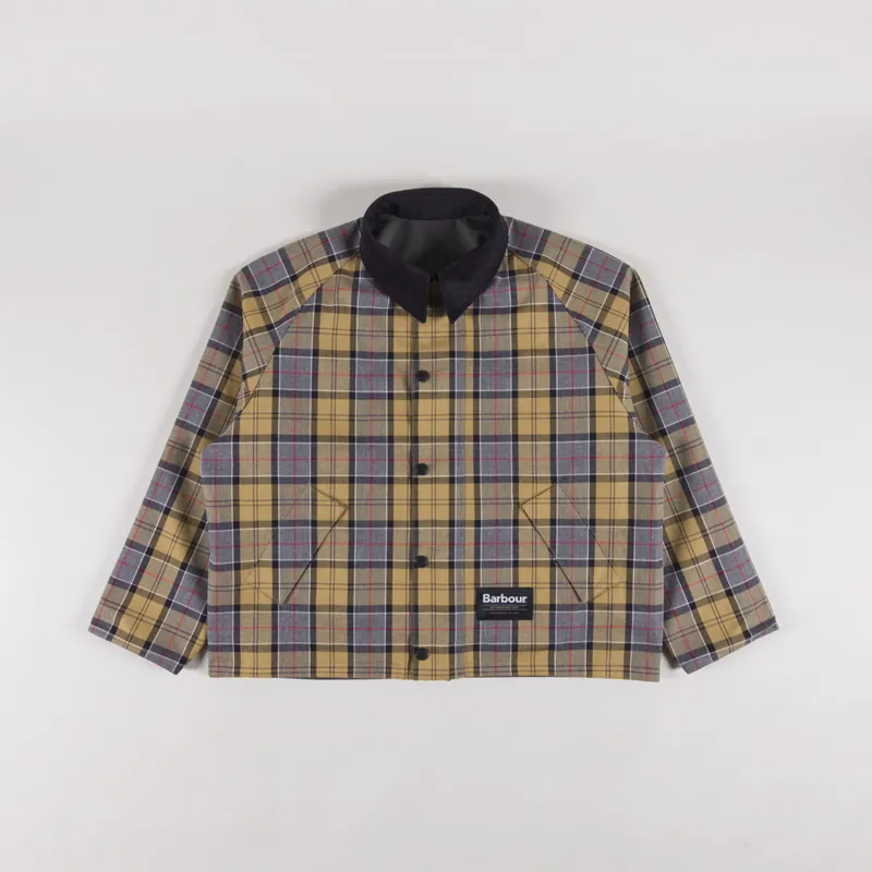 Barbour Oversized Reversible Transporter Jacket Asphalt Grey-3