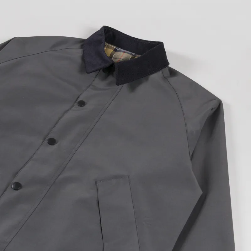 Barbour Oversized Reversible Transporter Jacket Asphalt Grey-4