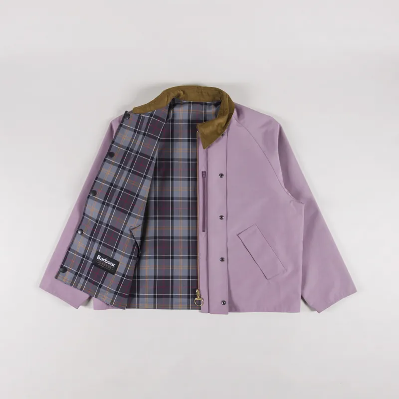 Barbour Oversized Reversible Transporter Jacket Elderberry-1