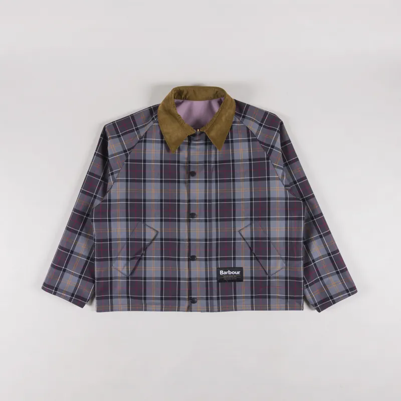 Barbour Oversized Reversible Transporter Jacket Elderberry-2