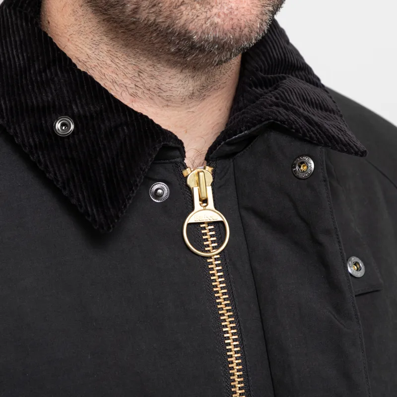 Barbour Mens Oversized Padded Bedale Casual Jacket Black