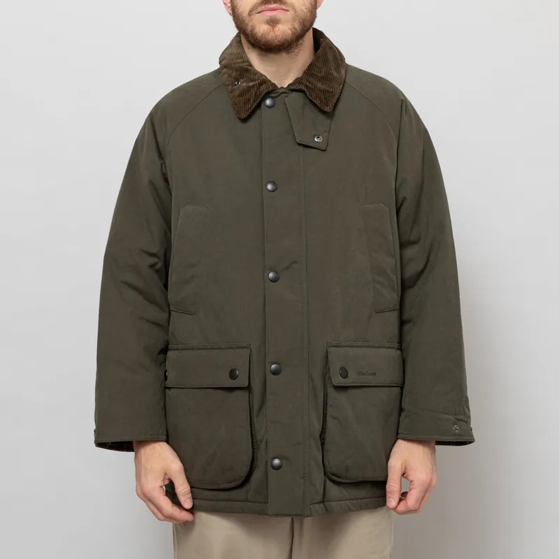 Barbour Mens Oversized Padded Bedale Casual Jacket Olive Green