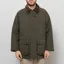 Barbour Oversized Padded Bedale Casual Jacket Olive