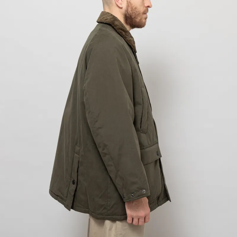 Barbour Oversized Padded Bedale Casual Jacket Olive-6