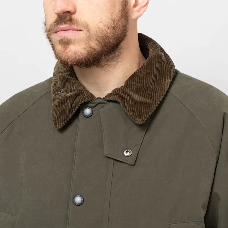 Barbour Oversized Padded Bedale Casual Jacket Olive-7
