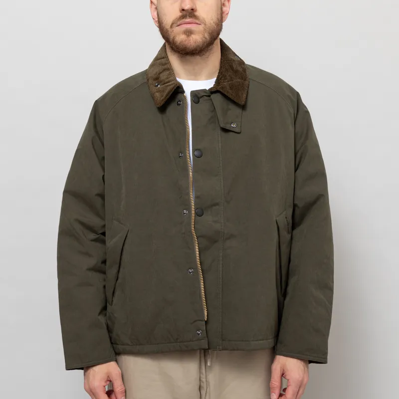 Barbour Mens Padded Workwear Transport Jacket Olive Green