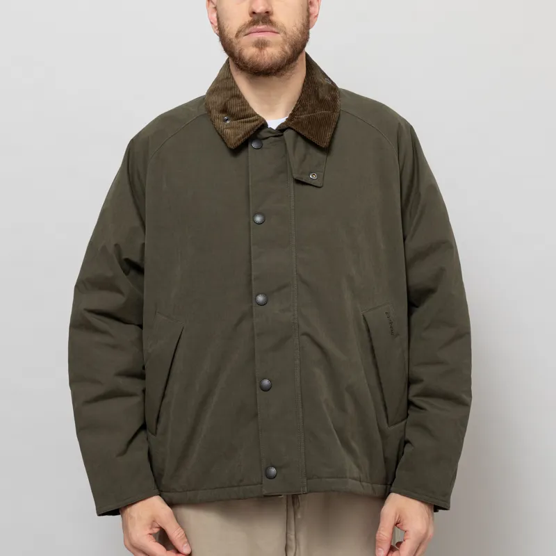 Barbour Padded Transport Jacket Olive