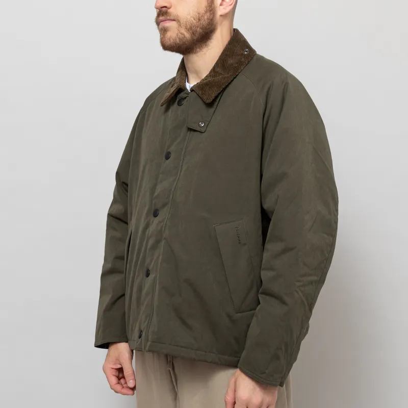 Barbour Padded Transport Jacket Olive-3