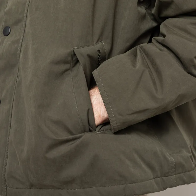 Barbour Padded Transport Jacket Olive-13