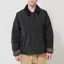 Barbour Oversized Padded Rollback Transport Jacket Black