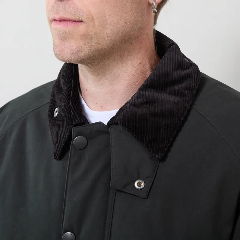 Barbour Oversized Padded Rollback Transport Jacket Black-3