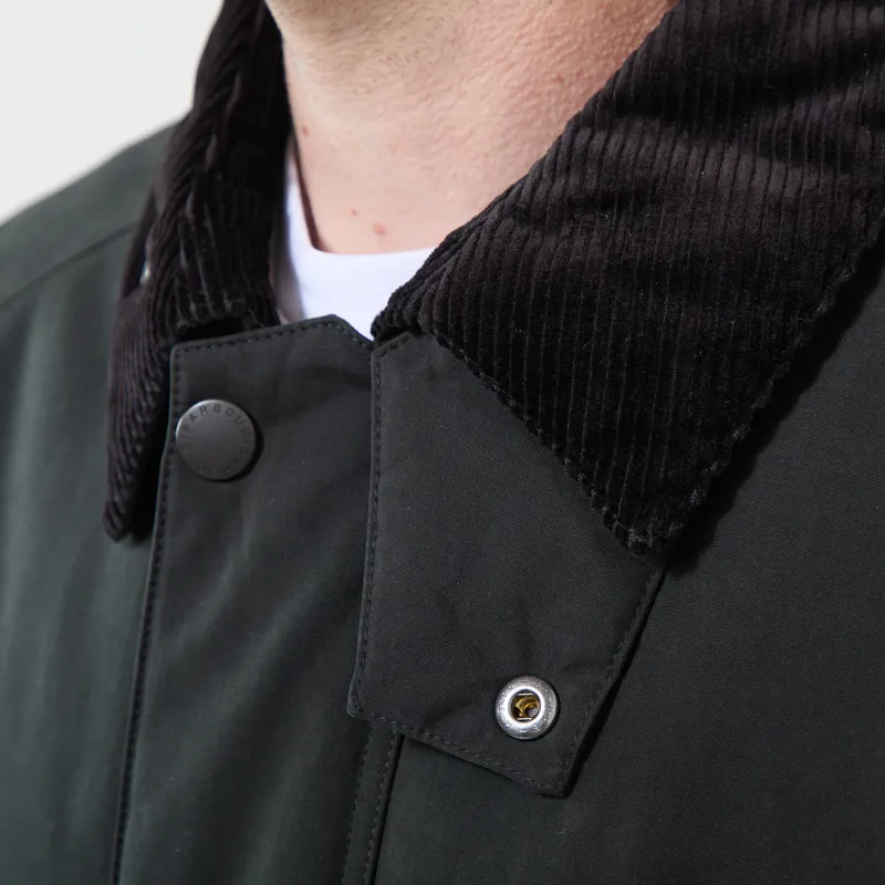 Barbour Oversized Padded Rollback Transport Jacket Black-4