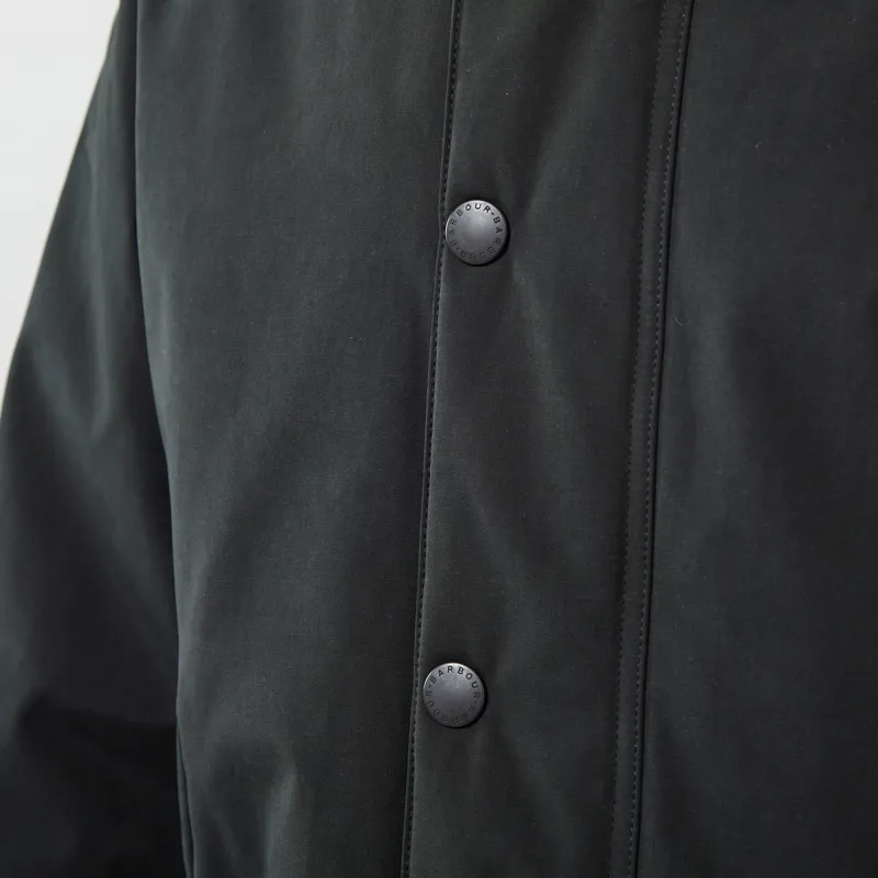 Barbour Oversized Padded Rollback Transport Jacket Black-7