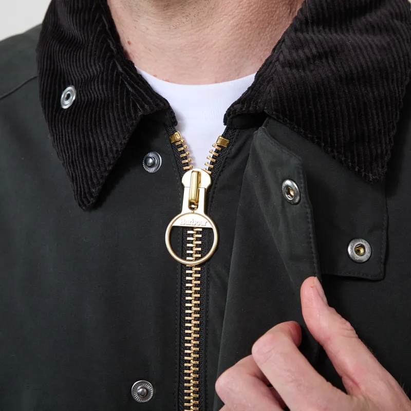 Barbour Oversized Padded Rollback Transport Jacket Black-5