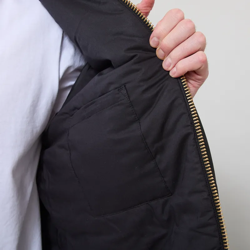 Barbour Oversized Padded Rollback Transport Jacket Black-6