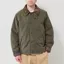 Barbour Oversized Padded Rollback Transport Jacket Olive