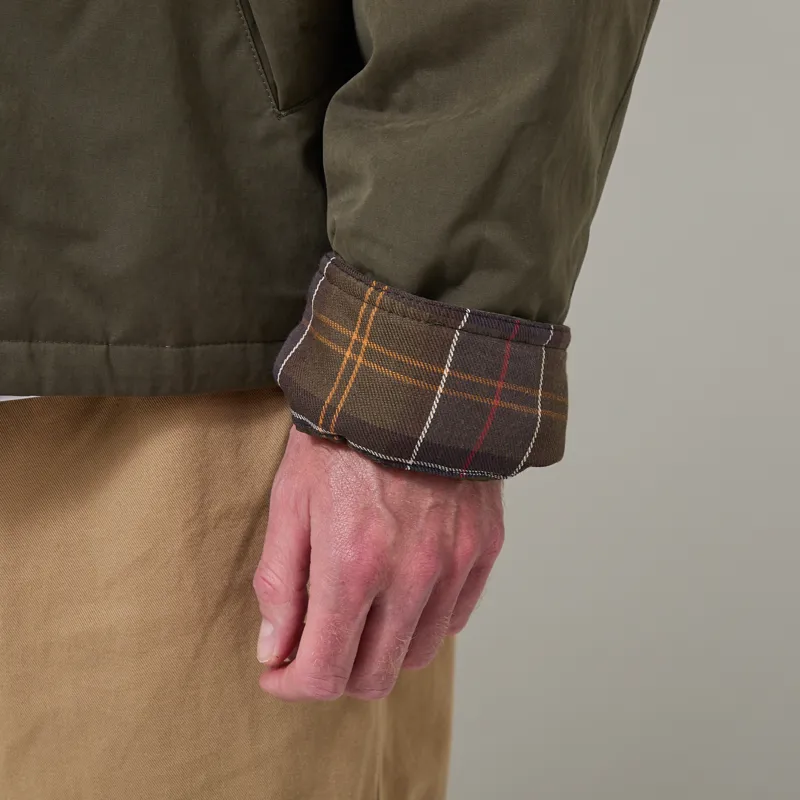 Barbour Oversized Padded Rollback Transport Jacket Olive-10