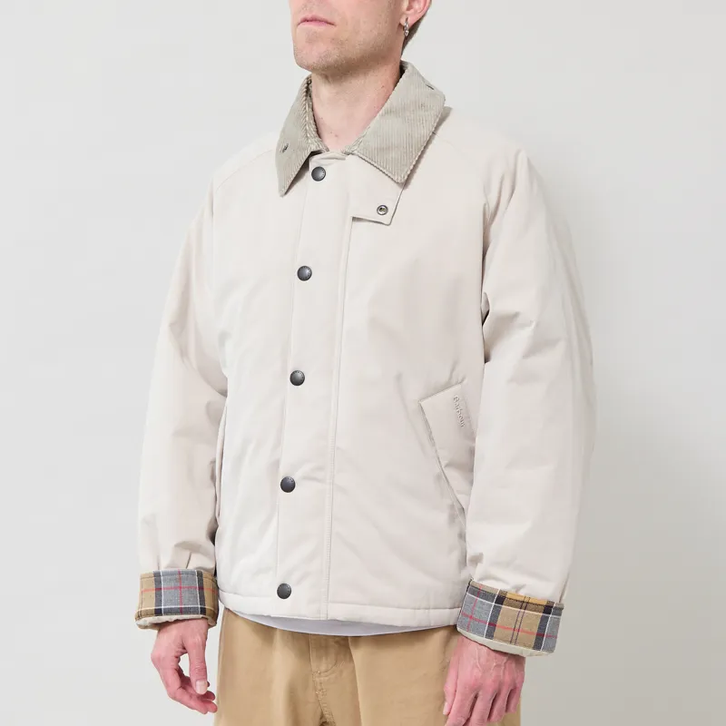 Barbour Oversized Padded Rollback Transport Jacket Mist-1