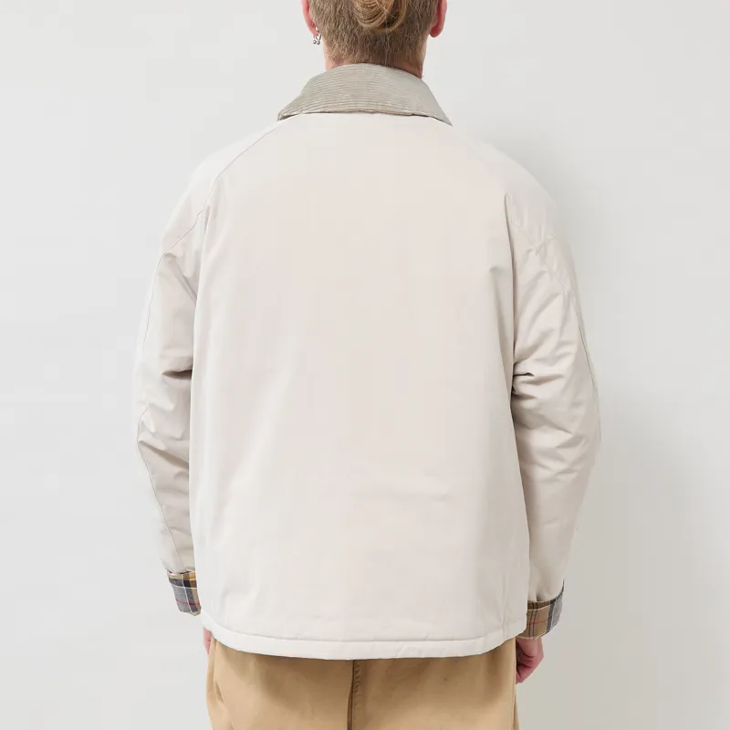 Barbour Oversized Padded Rollback Transport Jacket Mist-2