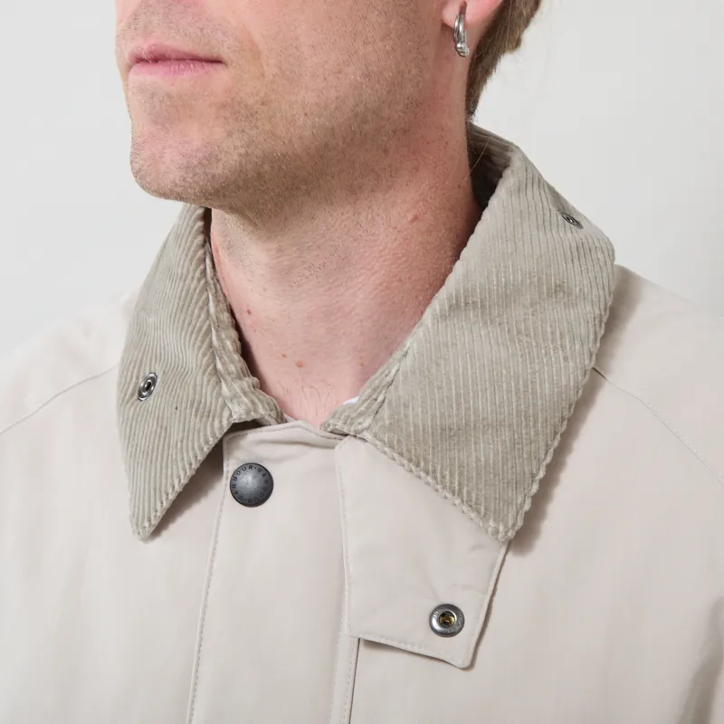 Barbour Oversized Padded Rollback Transport Jacket Mist-3