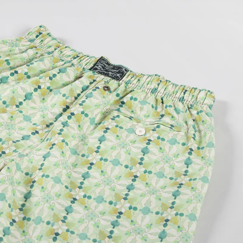 Pompeii Mediterranean Tile Swim Trunks Aloe-3
