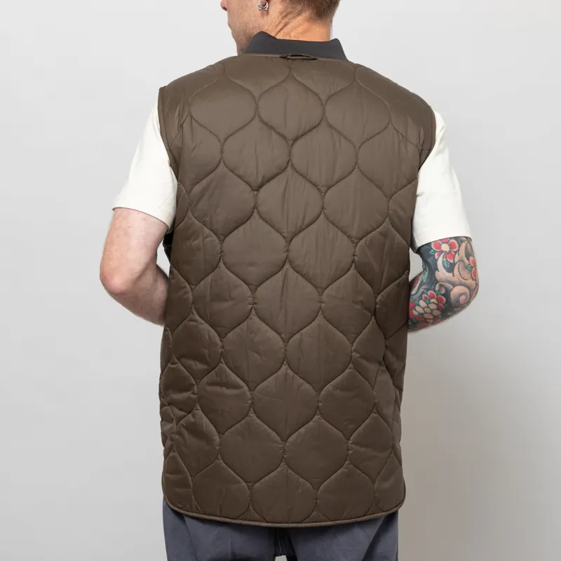 Barbour Re-Engineered Utility Liddesdale Quilted Gilet Dark Olive-2