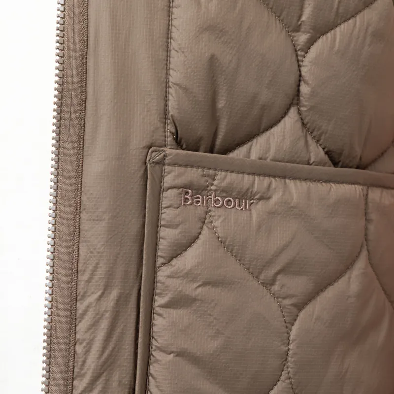 Barbour Re-Engineered Utility Liddesdale Quilted Gilet Dark Olive-5