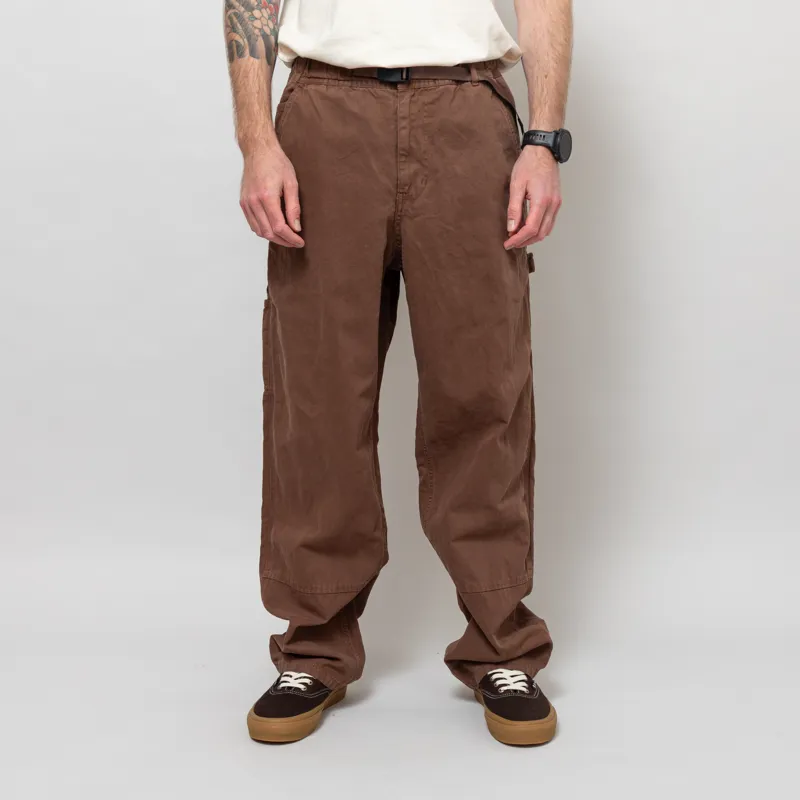 Gramicci Canvas Work Pants Chocolate Aged