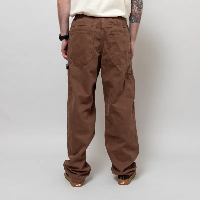 Gramicci Canvas Work Pants Chocolate Aged-3