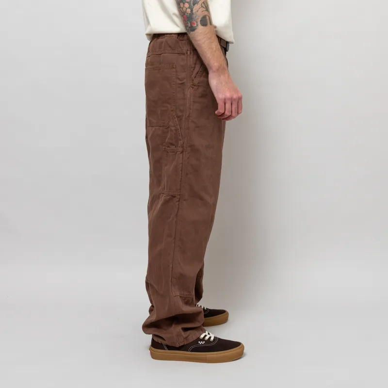 Gramicci Canvas Work Pants Chocolate Aged-4