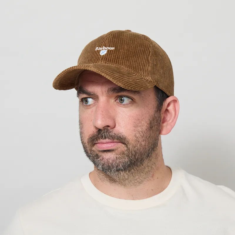 Barbour Preston Cord Cap Beige