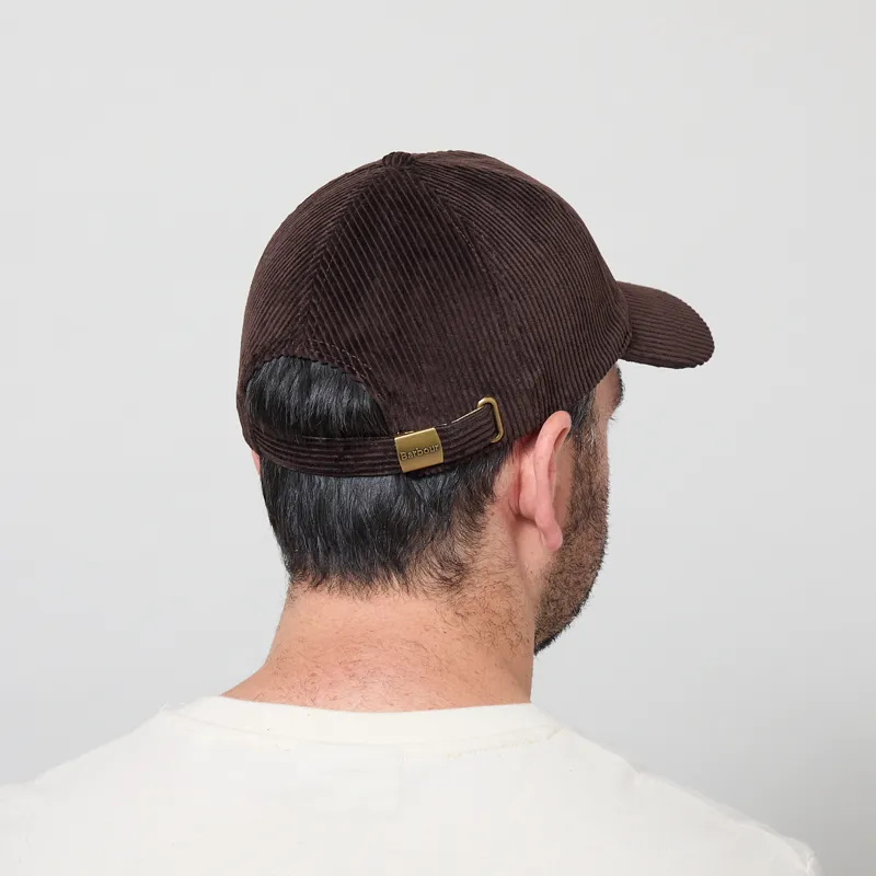 Barbour Preston Cord Cap Brown-2