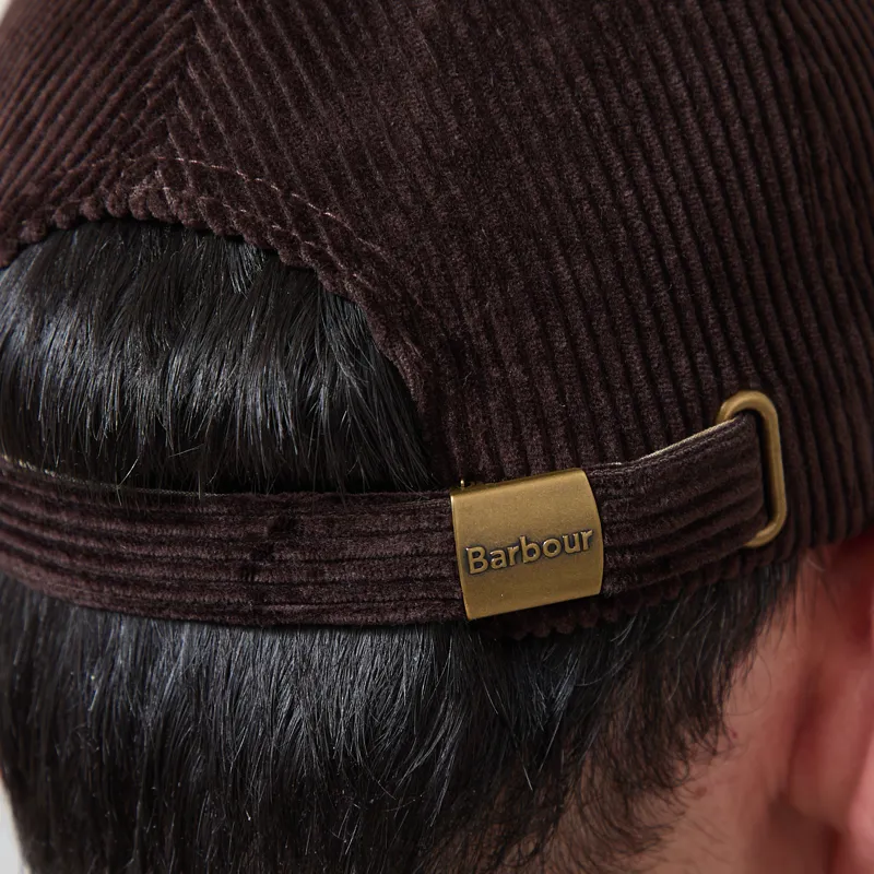 Barbour Preston Cord Cap Brown-4