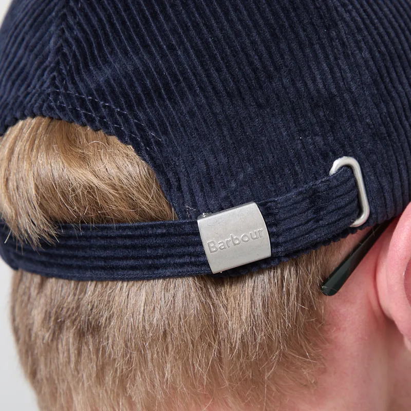 Barbour Preston Cord Cap Navy-4
