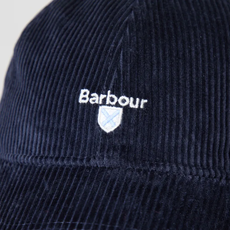 Barbour Preston Cord Cap Navy-3